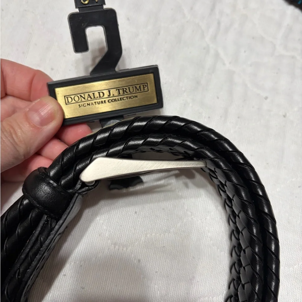 Black Braided Men's Belt